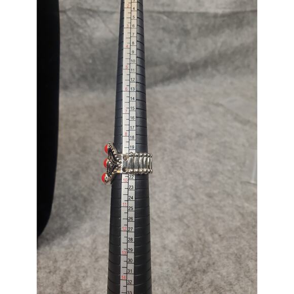 Women's Jewelry Bundle Red Stone Silver Tone Paparazzi Dead Stock Contemporary - Picture 8 of 16